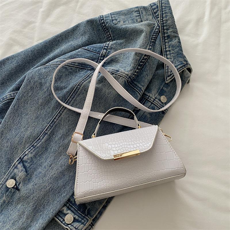 Сумка с узором крокодила женская 2025 новая модная текстура простой дизайн женская сумка через плечо