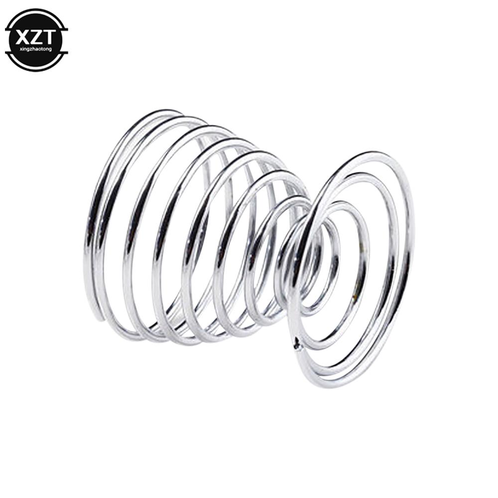 Creative 2PCS Egg Cup Boiled Eggs Holder Spiral Kitchen Breakfast Hard Boiled Spring Holder Egg Cup Cooking Tool