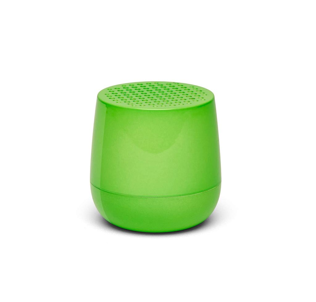 LEXON Серия Glossy 3 Вт Мини-портативная Bluetooth-колонка с беспроводным TWS и флуоресцентно-зеленым цветом для селфи MINO+, Зарядка, Зарядка USB-C, Технология,