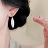 Soft Pearl Earrings with Diamond Shaped Pearl Earrings, Court Style Retro and Fashionable Earrings, with A Niche Temperament