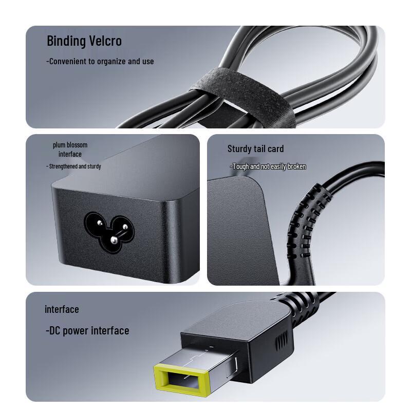 llano Зарядное устройство для ноутбука USB-C 65 Вт для Lenovo ThinkPad