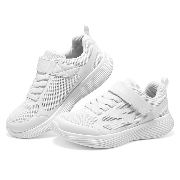 Skechers Go Run 405253L-WHT Устойчивые к истиранию Дышащие Низкие Детские Беговые Кроссовки Белый