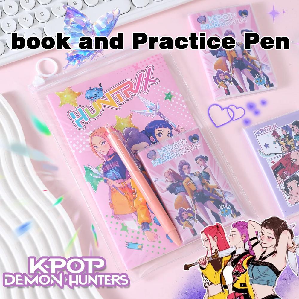 КПОП Huntrix Набор канцелярских принадлежностей Практичные школьные принадлежности Награда для студента Маленький подарок Сувенир для вечеринки по случаю дня рождения