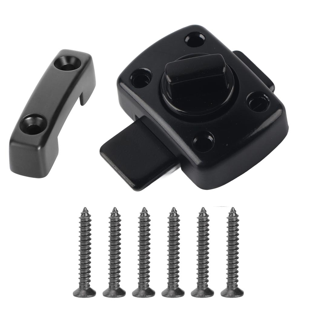 Бытовая утолщенная защитная защелка из цинкового сплава для защиты от воров, защелка для двери, окна, шкафа, черная