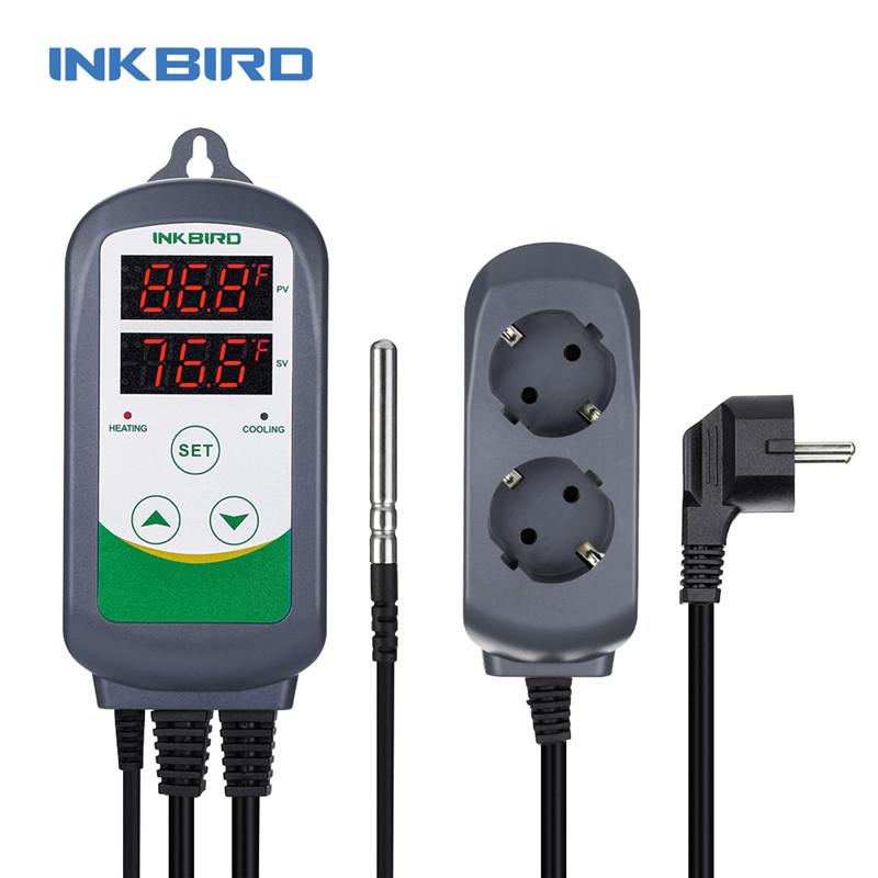 INKBIRD ITC-308 и 308WIFI EU Plug Умный терморегулятор для нагрева и охлаждения, Термостат-регулятор для теплицы, домашнего пивоварения