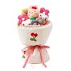 Plush Bouquet Toy Cute Cartoon Style Bright Colors LED String Light Stuffed Animals Bouquet for