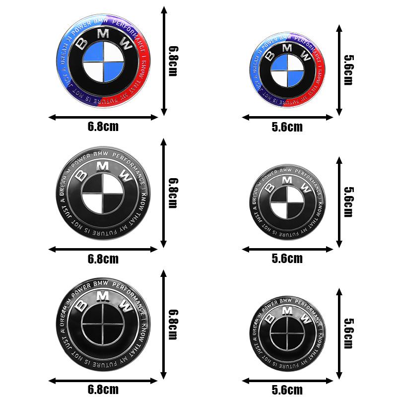 For performance M E46 E90 E30 F10 F30 X5 X3 E39 F25 E60 E91 E87 Auto Accessories 4Pcs BMW Car Wheel Center Caps 68mm 56mm hubcap