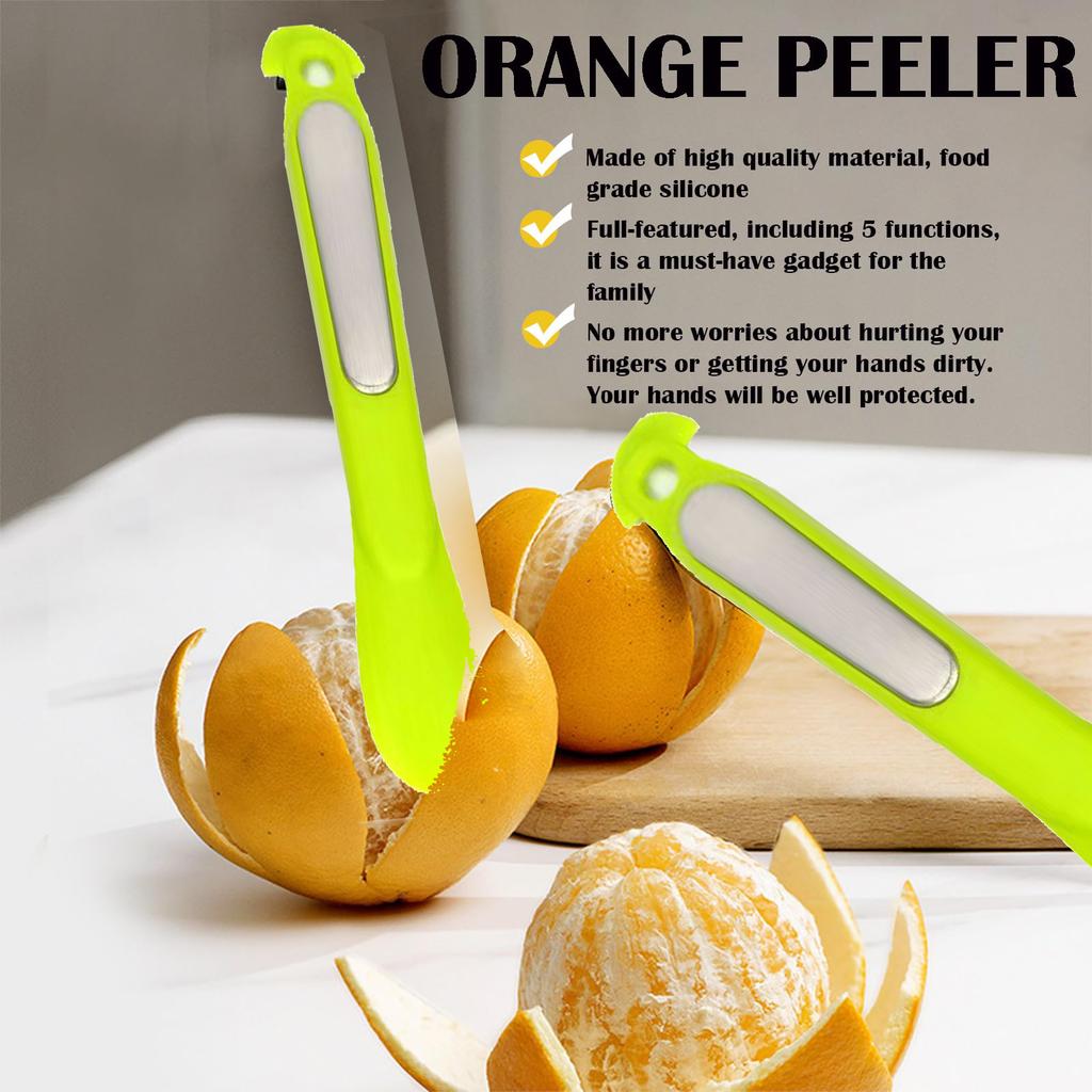 Orange Peeler Stripper Orange Device Peeling Knife Multifunctional Grapefruit Lemon Orange Cutter Kitchen Fruit Vegetable Tools