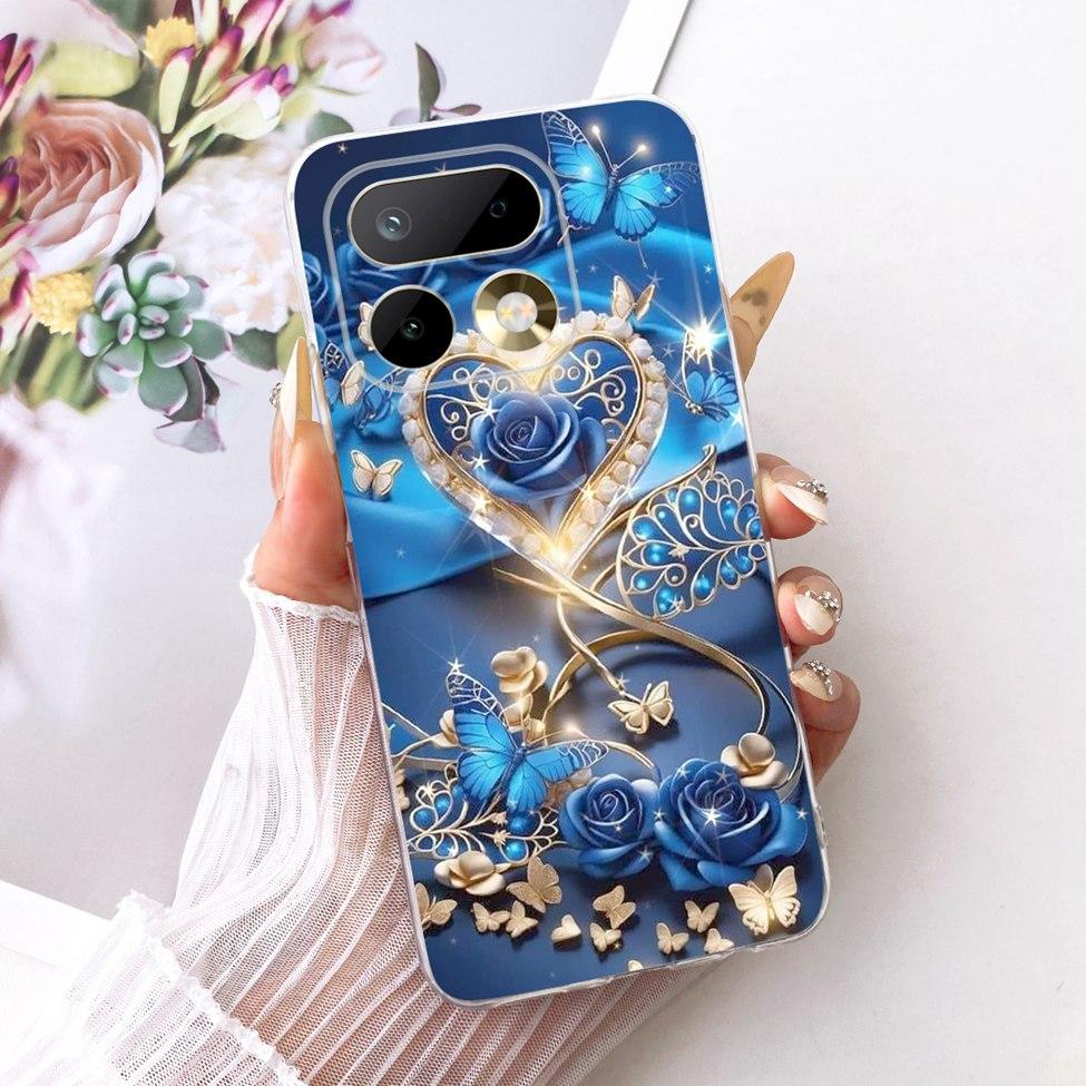 6.78'' For Realme 16Pro RMX5121 RMX5120 Case For Realme 16 Pro Cover Fashion Butterfly Cute Cat Cool Painted Soft Phone Casing