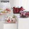 3pcs Flower Bouquet Boxes Wrapping Sets Flower Gift Box with Ribbon Floral Bouquets Bags Flower Arrangement Handbag Packaging Box