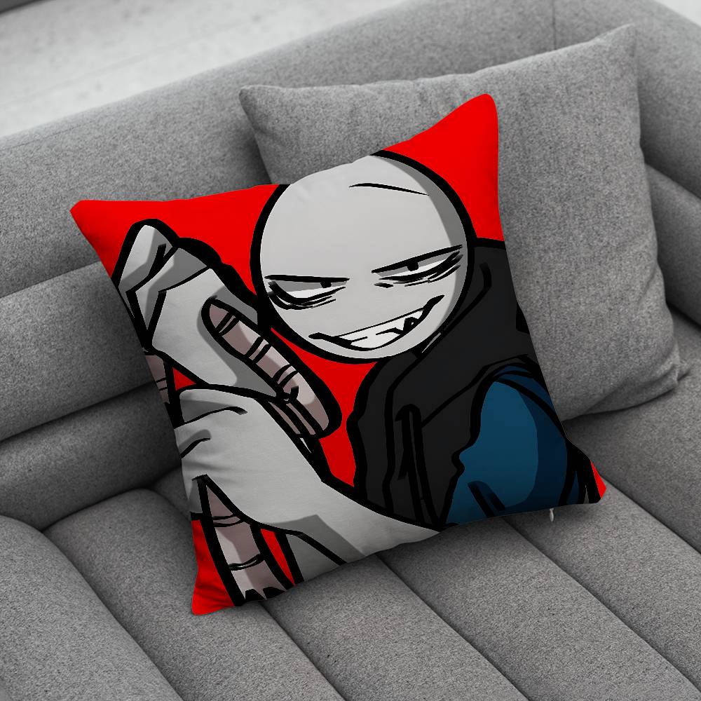 PPetersS Your Boyfriend Pillow Case Antidustmite Pillowcase Invisible zipper silky short plush Sofa cushion cover