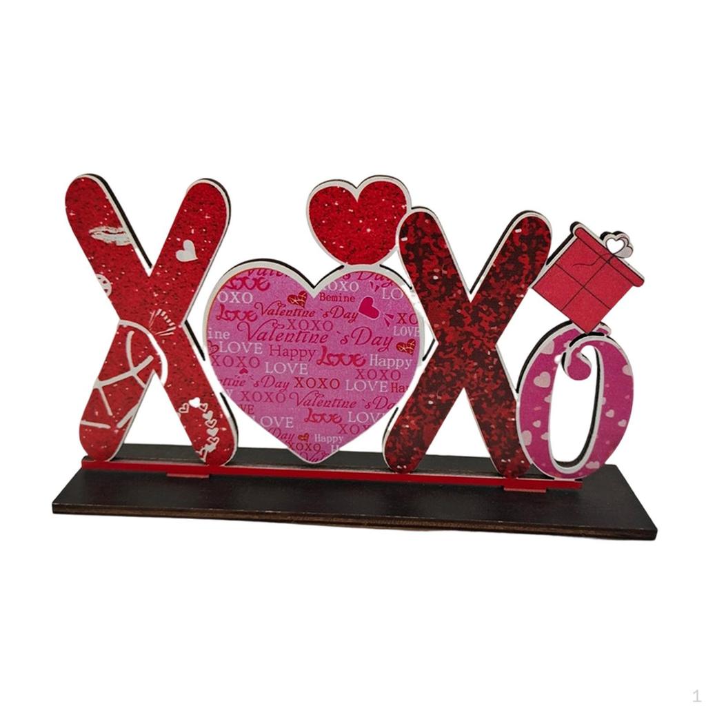 Valentine's Day Decoration for Tiered Tray Dining Table Farmhouse Desktop Ornament Party