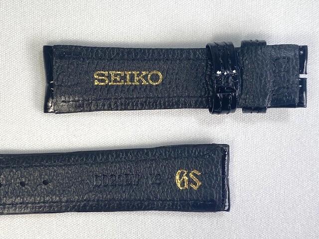 DD29BW SEIKO Grand Seiko 18 мм Кожаный для ремешка, Крокодил, Черный, SBGX016/ 9F61-0A30