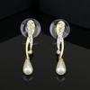 Drop Earrings with White Pearls