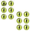 Eye Ball Wall Art 12/16Pcs Halloween 3D Lighted Eyes Decoration, Glowing Spooky Sticker, LED Light-Up Decor for Walls, Windows, Doors, Holiday