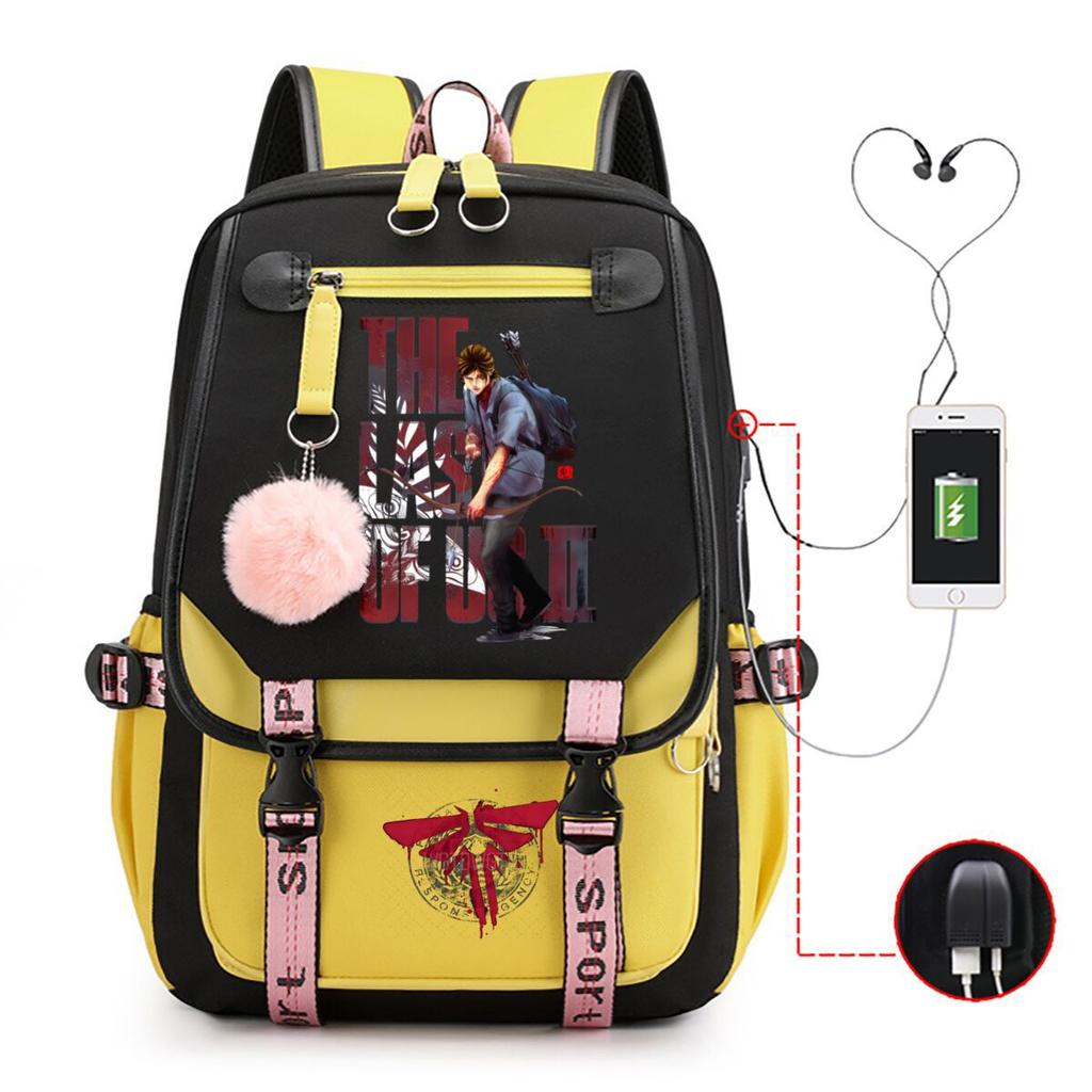 The Last of Us Printed Youth Leisure Travel Backpack Multifunctional Student School Bag