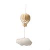 Rattan Air Balloon Baby Mobile for Crib,Decor,Hanging,Handcrafted Toy Woven Pendant Cloud