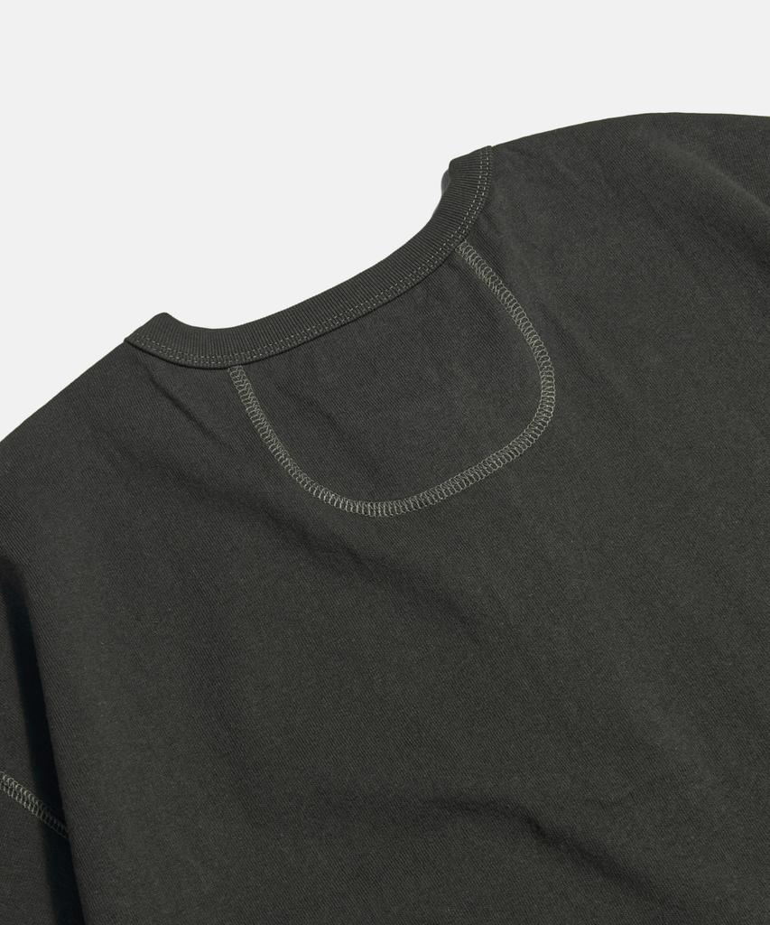 ESPIONAGE Широкая футболка-henley Винтажный черный