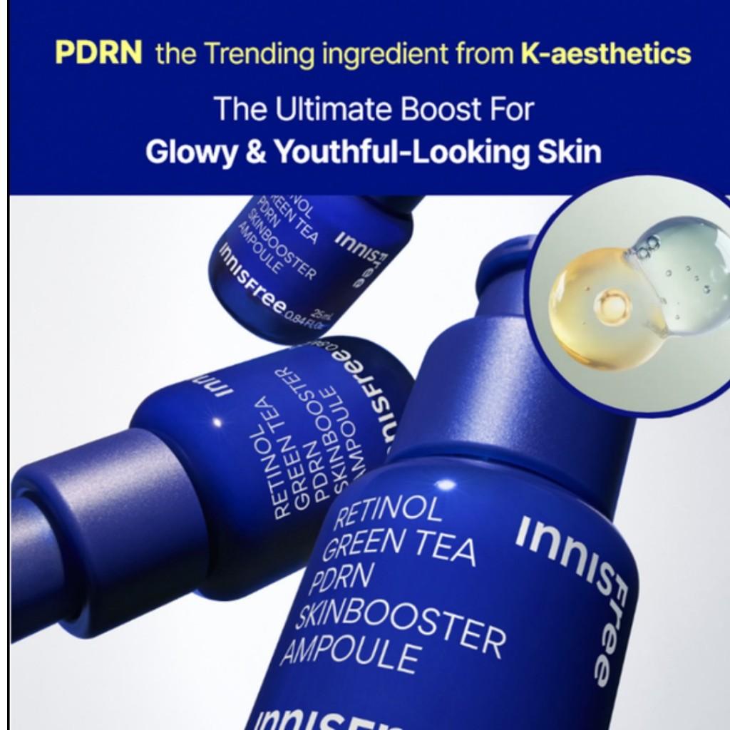 Innisfree Ретинол Зеленый чай PDRN Skinbooster Ампула (25 мл / 40 мл)