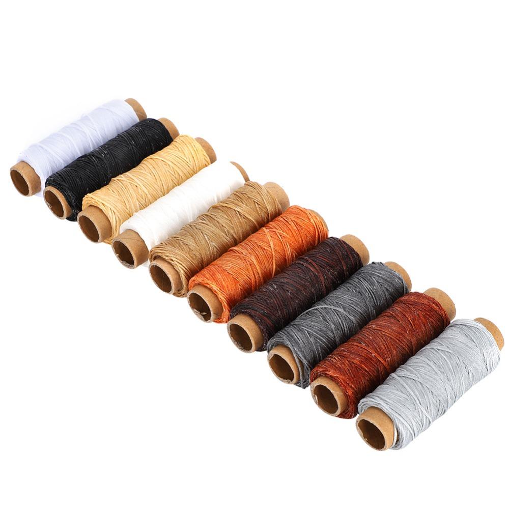 10pcs Polyester Filament Leather Sewing Thread Hand Stitch Thread Leather Craft DIY