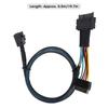 50cm SFF8643 to SFF8639 Cable High Speed Server Connector Cable Mini SAS Cable  Mini Server Setup