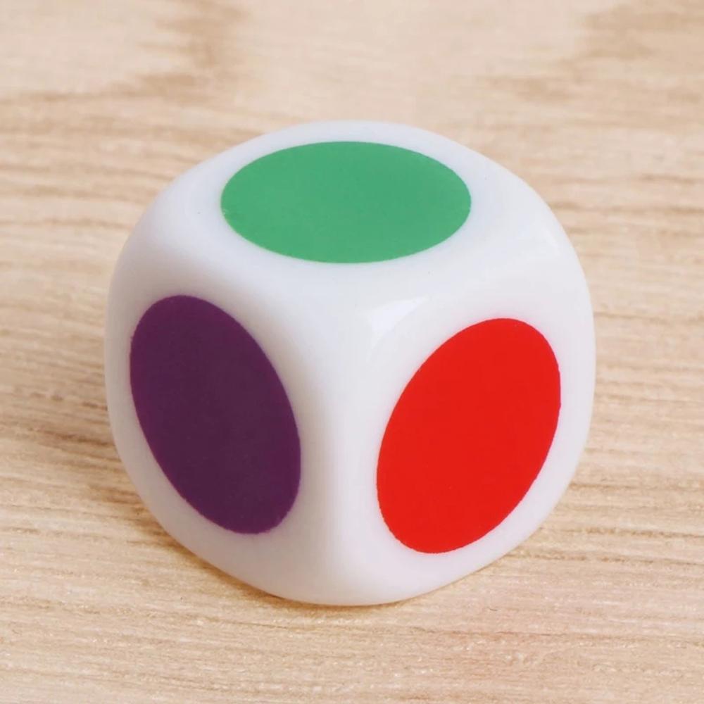 Educational Toys Family 16 mm Acrylic Puzzle Game 5Pcs/Lot Six Sided Dices Cube Dice White Color