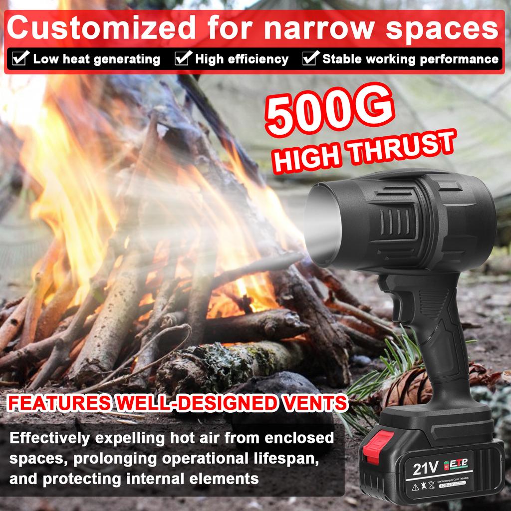 Ручной реактивный вентилятор, 500 г, мощный вентилятор с щеточным двигателем, канальный турбовентилятор, мощный канальный вентилятор