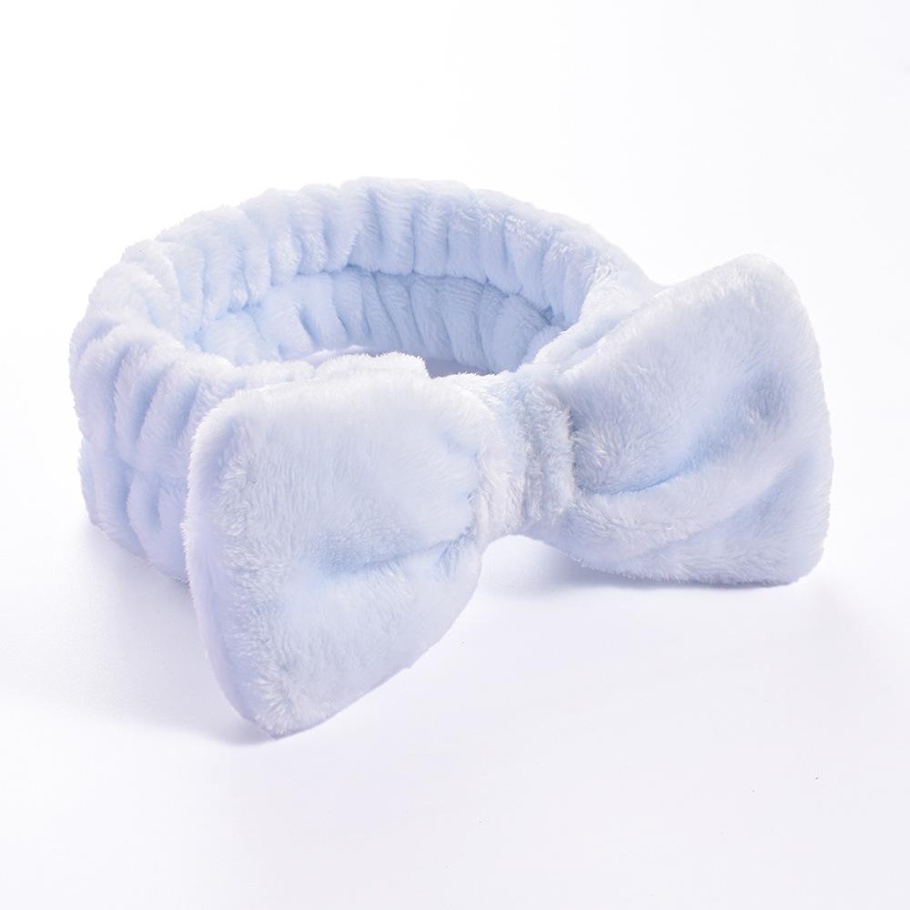 Умывание лица Держатель для волос Повязки на голову Мягкая теплая коралловый флис Бант Повязка на голову для женщин Девушек Тюрбан Модные аксессуары для волос