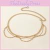 Ladies Waist Metal Chain With Carved Details Elegant Jewelry For Winter Seasons