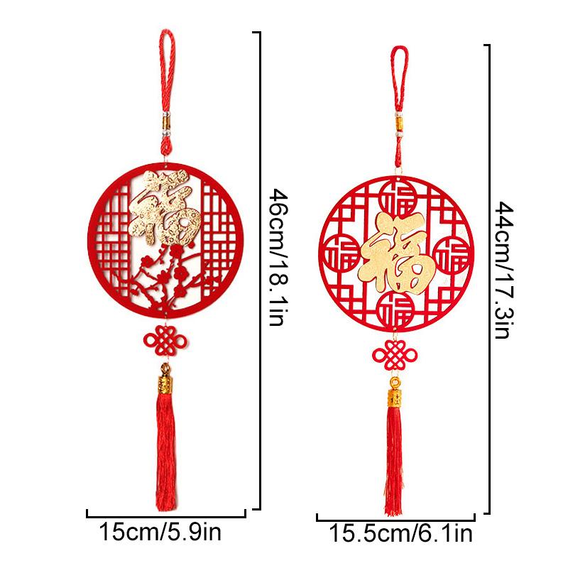 1 шт. Кисточка-подвеска Китайское подвесное украшение Бархатные иероглифы удачи Праздник весны Домашний декор