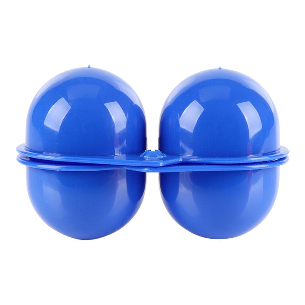 2 Grid Egg Storage Box Plastic Egg Storage Box Portable Egg Carriage Container Egg Holder Container For Camping Picnic