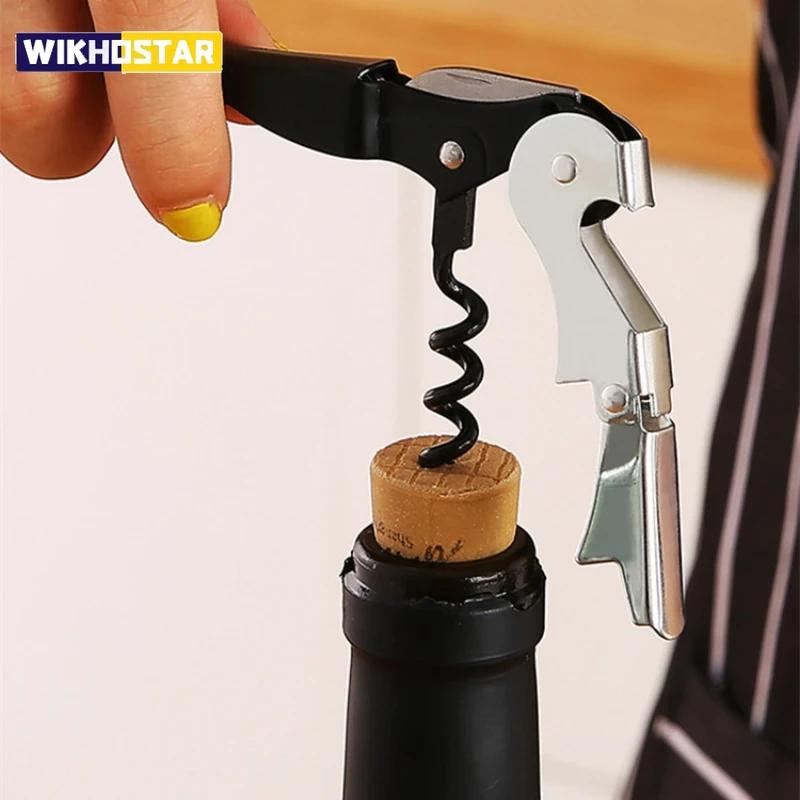 Stainless Steel Professional Red Wine Opener Portable Screw Corkscrew Multifunction Wine Bottle Opener Kitchen Tools Beer Opener
