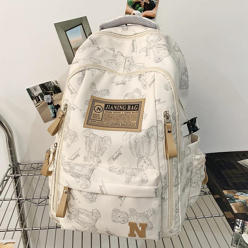 Schoolbag Children Elementary School Students Girls College Students Junior High School Students High School Large Capacity Men Backpack