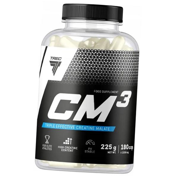 Три Креатин Малат для увеличения выносливости и силы, Creatine Malate 3, Trec Nutrition 90капс (31101004)