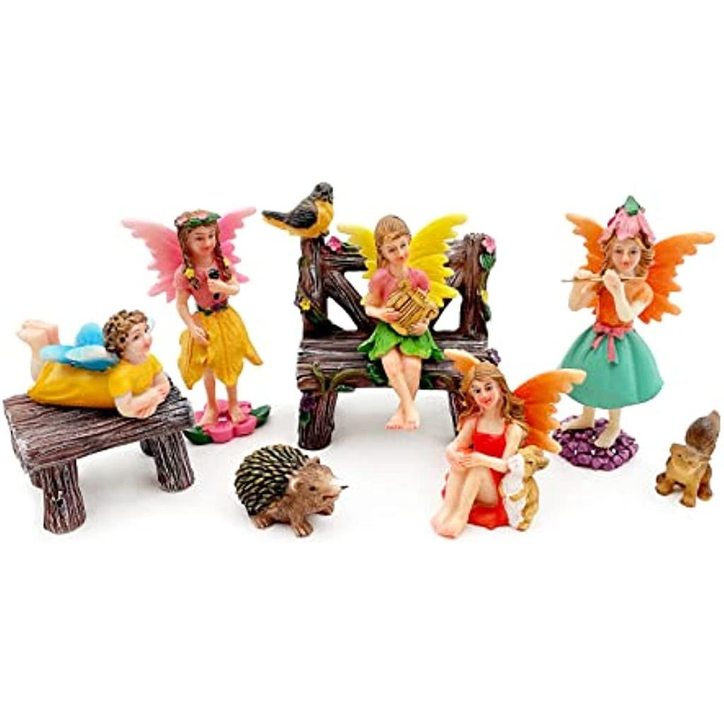 Садовые статуи Миниатюрные садовые фигурки Статуи Наружный декор Садовое искусство На открытом воздухе на осень-зиму Декор сада, уличная статуя для патио, лужайки