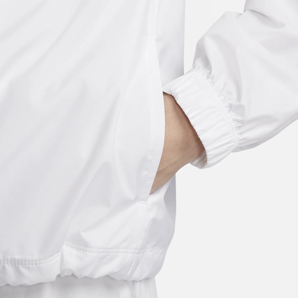 Nike Спортивная одежда Essential Repel Однотонная Толстовка на молнии с капюшоном Повседневная Куртка с длинным рукавом Унисекс Верхняя одежда Белая DM6179-100