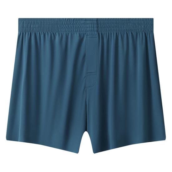 Men Panties Summer Loose Cool Boxers Soft Breathable Fabric Elastic Waistband Quick-Drying Solid