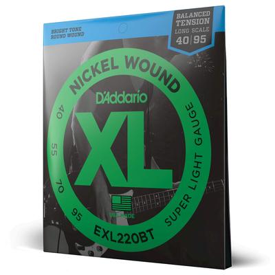 Басовая струна D'Addario, никель, сбалансированное натяжение, длинная мензура, .040-.095 EXL220BT []