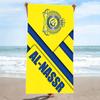 Пляжное полотенце с принтом Al-Nassr, большое, мягкое, быстросохнущее, для пляжа, кемпинга, плавания