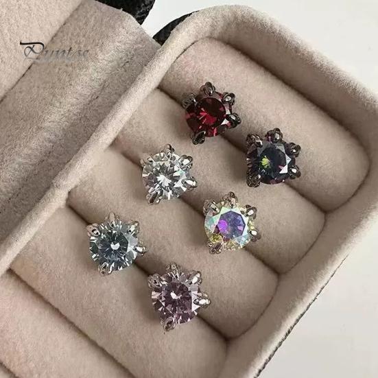 1 шт. серьги-гвоздики в форме драконьего когтя с кубическим цирконием, серьги-гвоздики из гальванического сплава, украшения для мочки уха для свиданий, повседневной носки, банкета, танцев