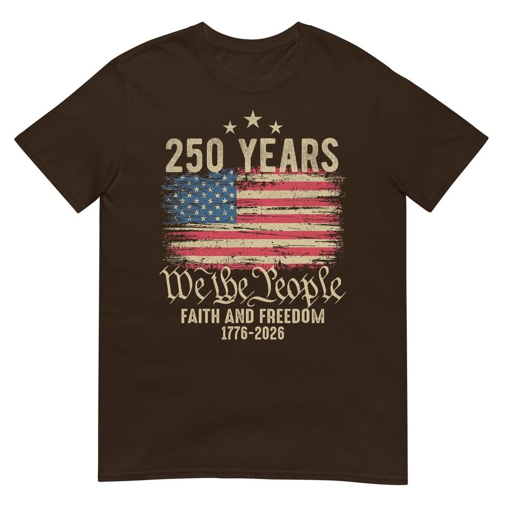 250 Years American Flag 1776 2026 Patriotic 4th Of July TShirt