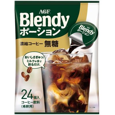 AGF Blendy Порционный Концентрированный Кофе Без Сахара 24 штуки [Холодный Кофе] (х 1)
