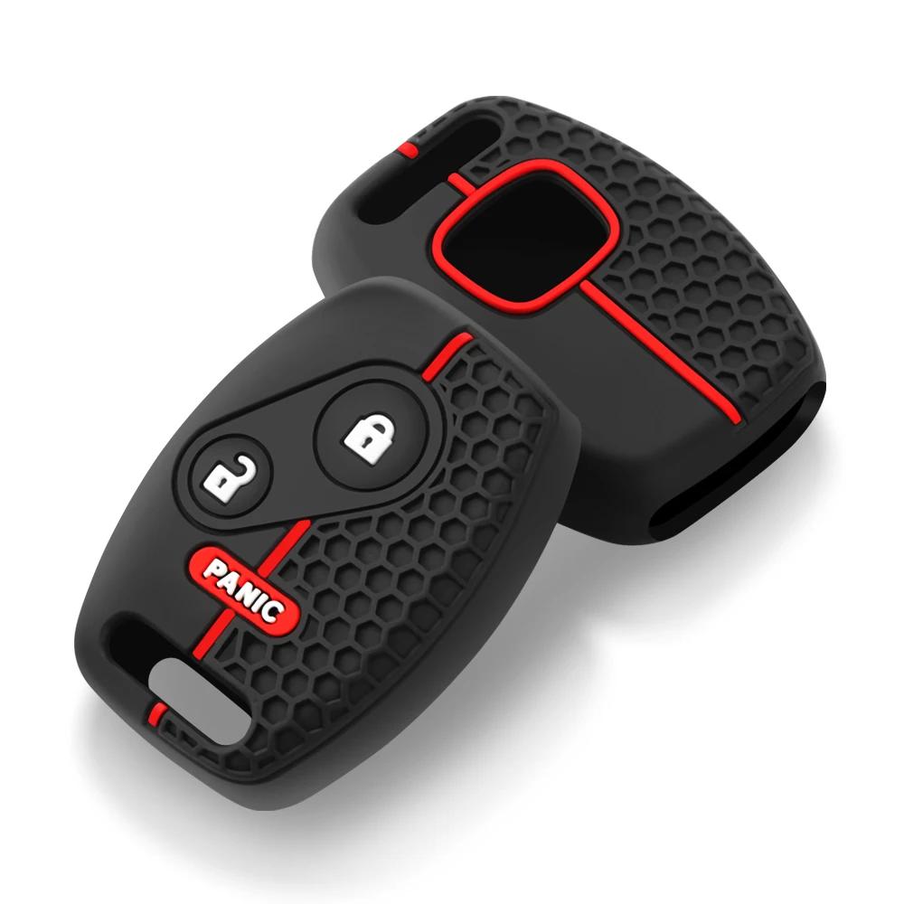 Автомобильный чехол для ключей силиконовый чехол для Honda Accord CRV Civic Pilot Insight Ridgeline