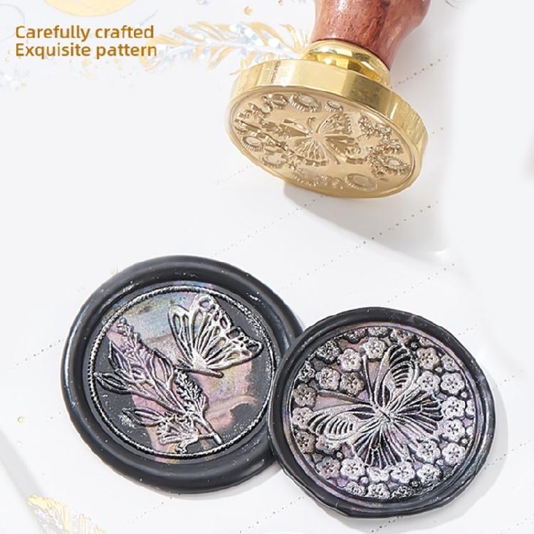 Серия «Бабочки» Печать из сургуча Печать для воска для конвертов, открыток, украшений