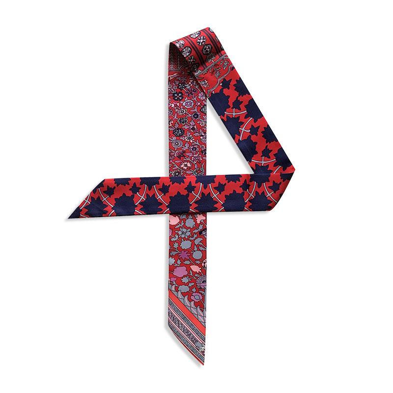 2024 Silk Twilly Scarf: Stylish Ribbon for Bag Handles & Hair