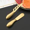 6Pcs Matte Gold Mini Knife Fork Cheese Tool For Butter Cheese Slicer Cutter Stainless Steel Cutlery Tool Kitchen Gadget