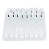 Shot Glass Chess Set Drinking Game Set Chess Board with Shot Glass Chess Pieces 22.5x22.5cm