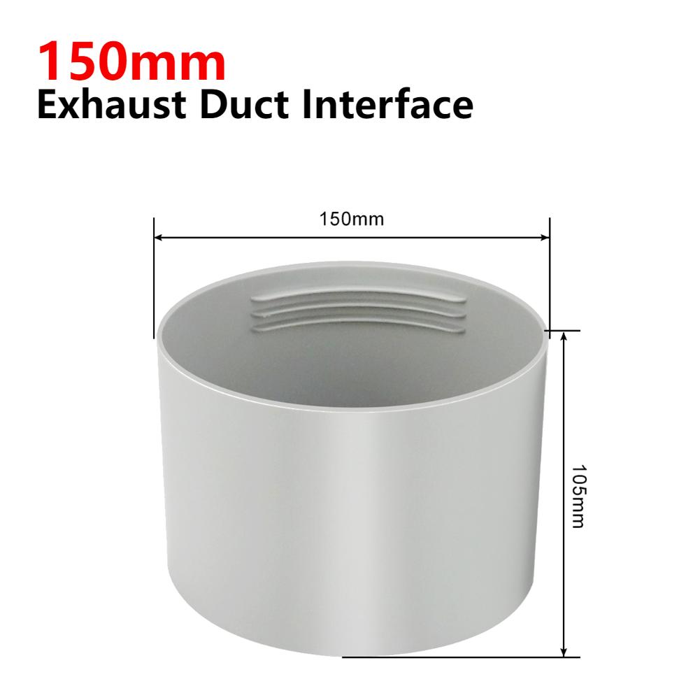 1.5/2M Portable Flexible Conditioner Exhaust Hose Tube 13/15cm Exhaust Pipe Hose Connector Interface for Mobile Air Conditioning