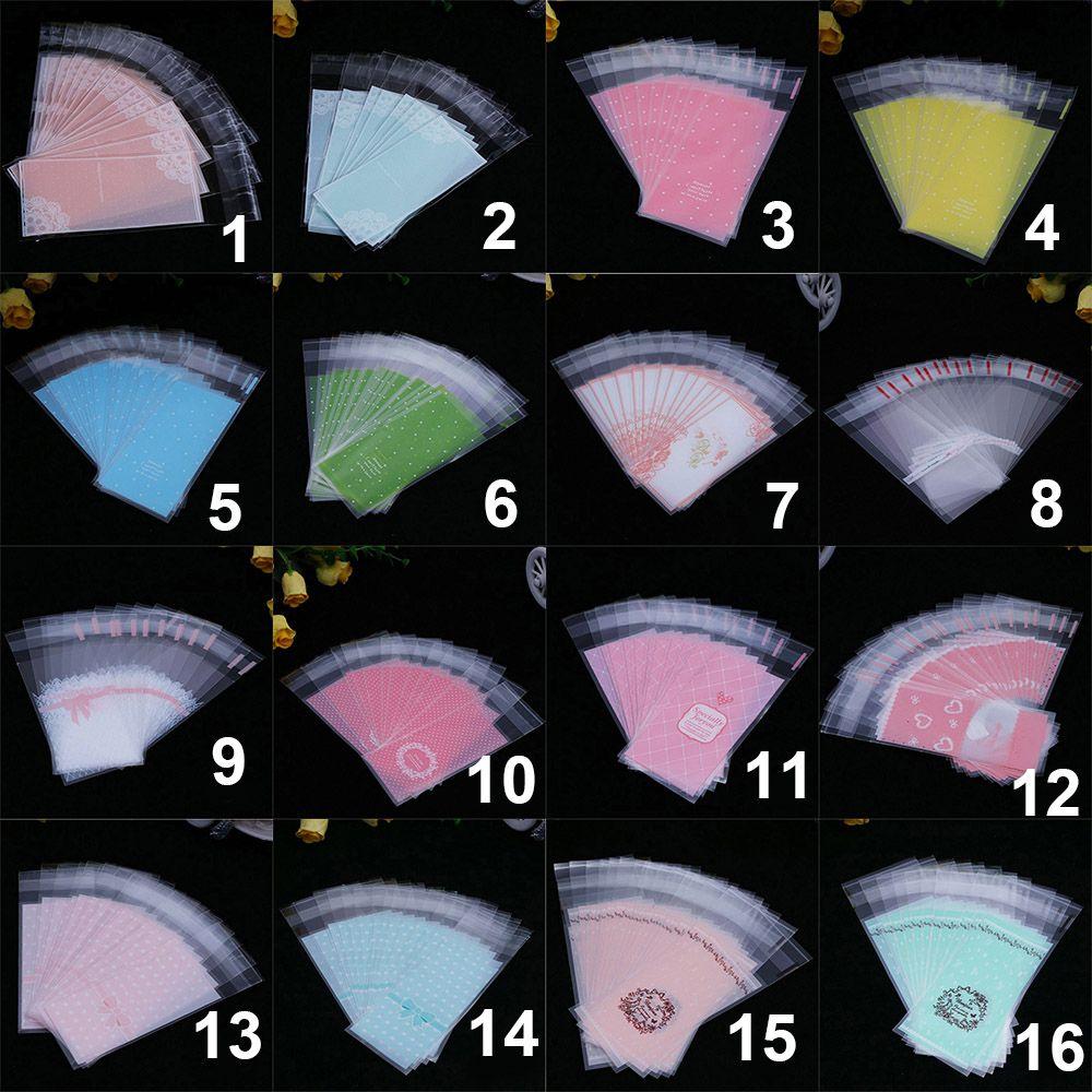 100pcs/lot Cute Bow Party Supplies Wedding Favors Lipstick Bag Gift Packages OPP Bags Plastic Pocket