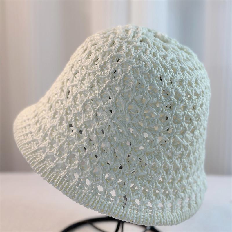 Летняя шляпа-ведро с открытым верхом, женская дышащая шляпа, солнцезащитная шляпа с козырьком, модная шляпа-ведро для путешествий, шляпа от солнца